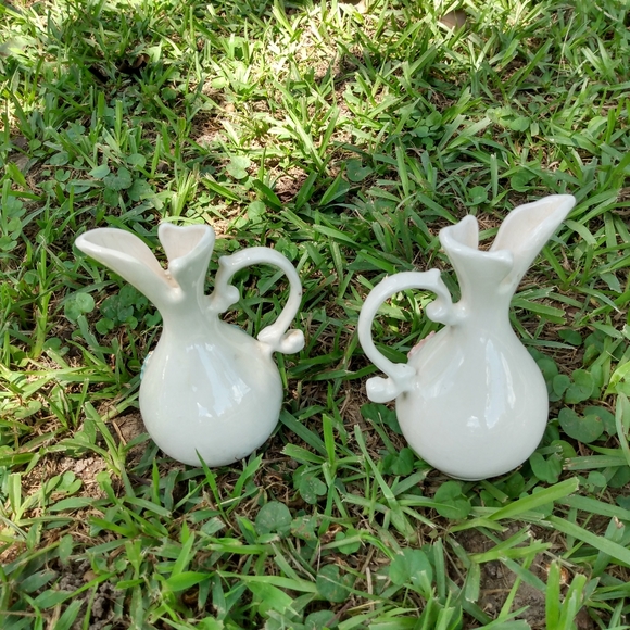 Vintage Miniature Ceramic Glass Decorative Pitcher - Picture 3 of 6